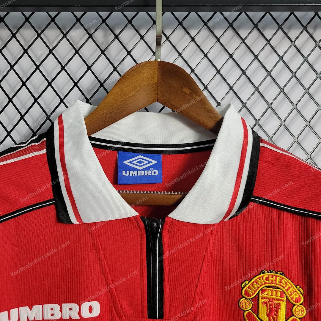 1998/1999 Retro Manchester United Home Football Shirt 1:1 Thai Quality - Detail 8