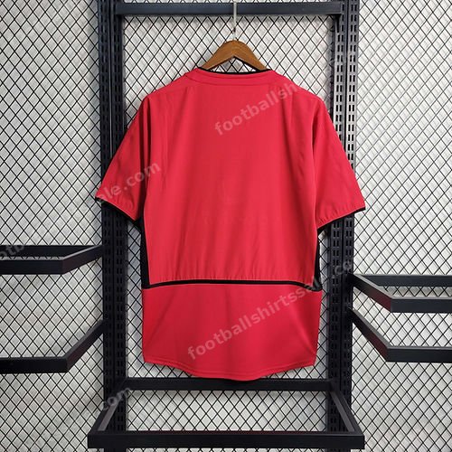2002/2004 Retro Manchester United Home Football Shirt 1:1 Thai Quality - Detail 2