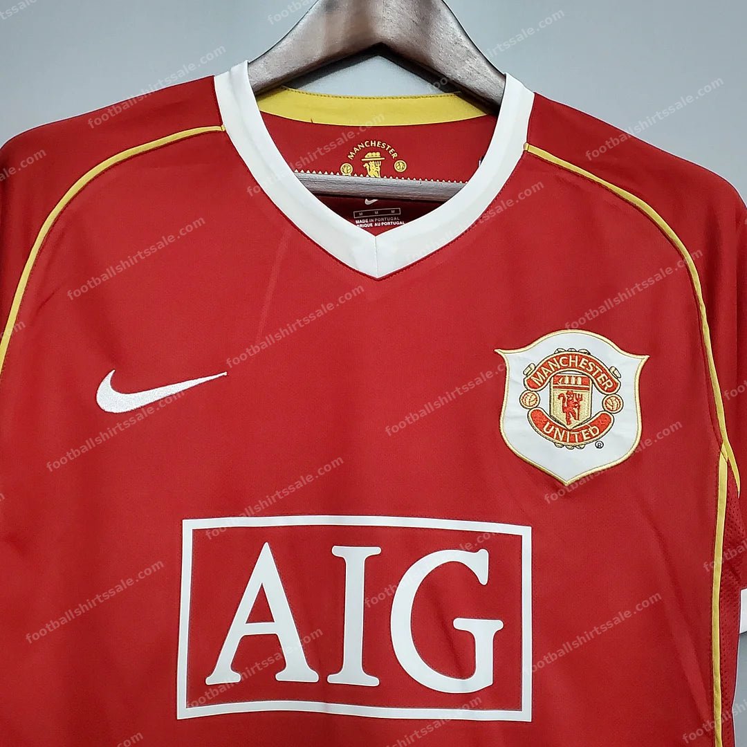 2006/2007 Retro Manchester United Home Football Shirt 1:1 Thai Quality - Detail 3