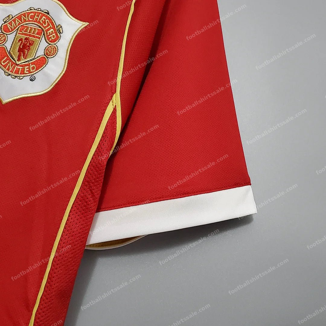 2006/2007 Retro Manchester United Home Football Shirt 1:1 Thai Quality - Detail 5