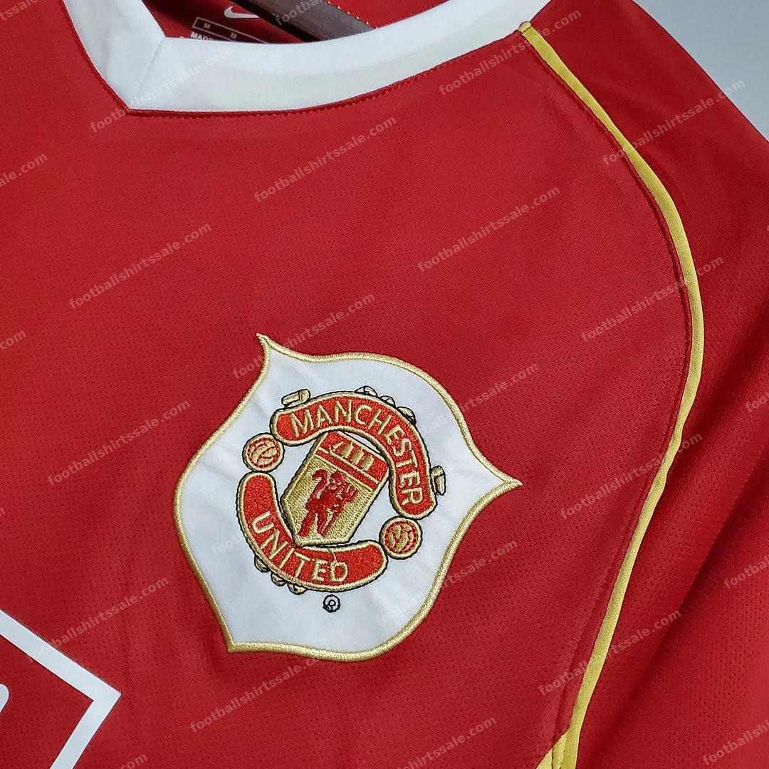 2006/2007 Retro Manchester United Home Football Shirt 1:1 Thai Quality - Detail 8