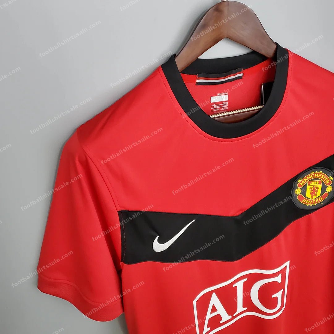 2009/2010 Retro Manchester United Home Football Shirt 1:1 Thai Quality - Detail 4
