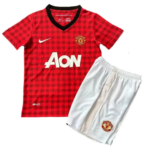 Retro Manchester United Home Kids Kit 12/13