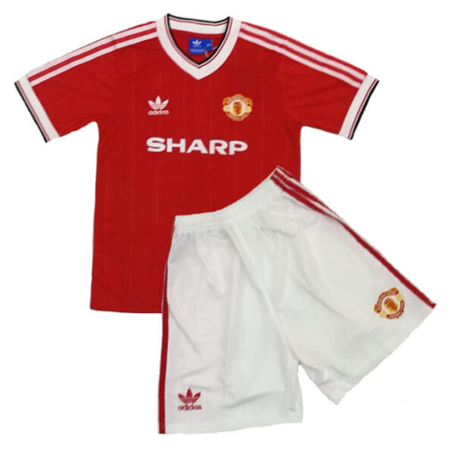 Retro Manchester United Home Kids Kit 84