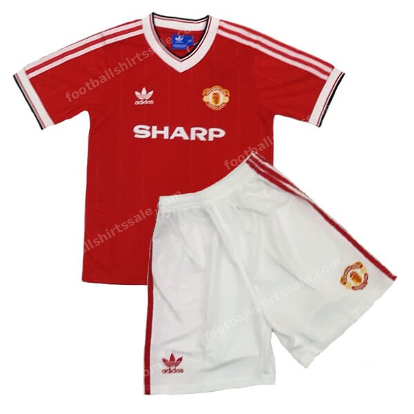 Retro Manchester United Home Kids Kit 84