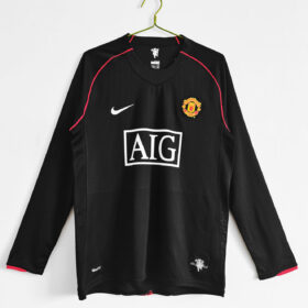 2007/2008 Retro Manchester United long Sleeve Soccer Jersey Third Away 1:1 Thai Quality