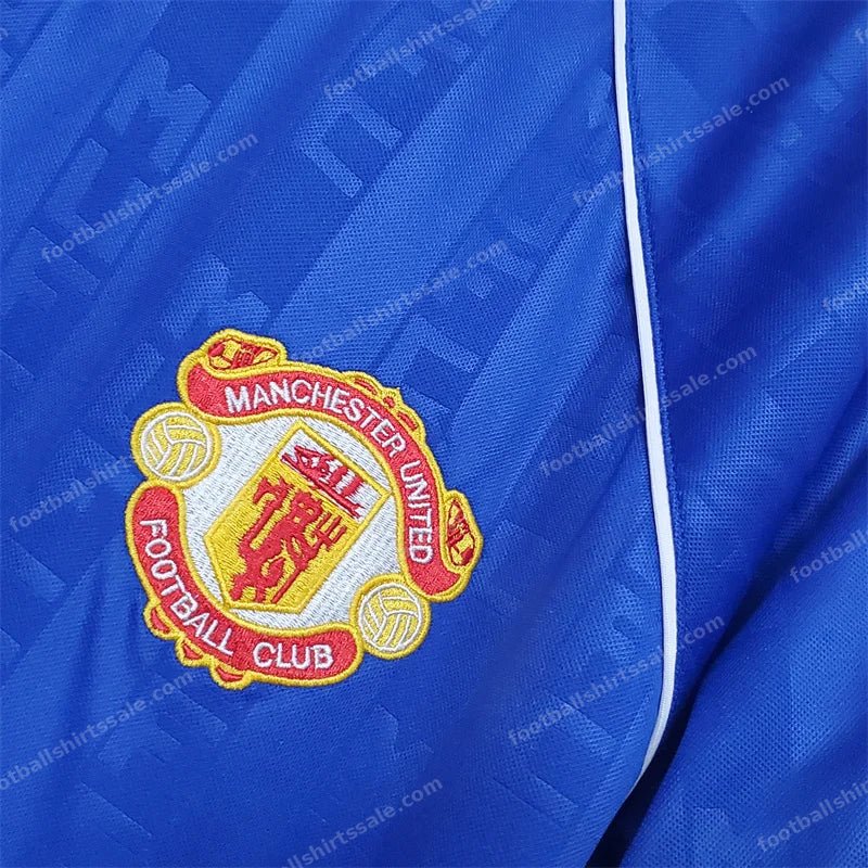 1988/1990 Retro Manchester United Third Away Football Shirt 1:1 Thai Quality - Detail 5