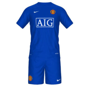 Retro Manchester United Third Kids Kit 08/09