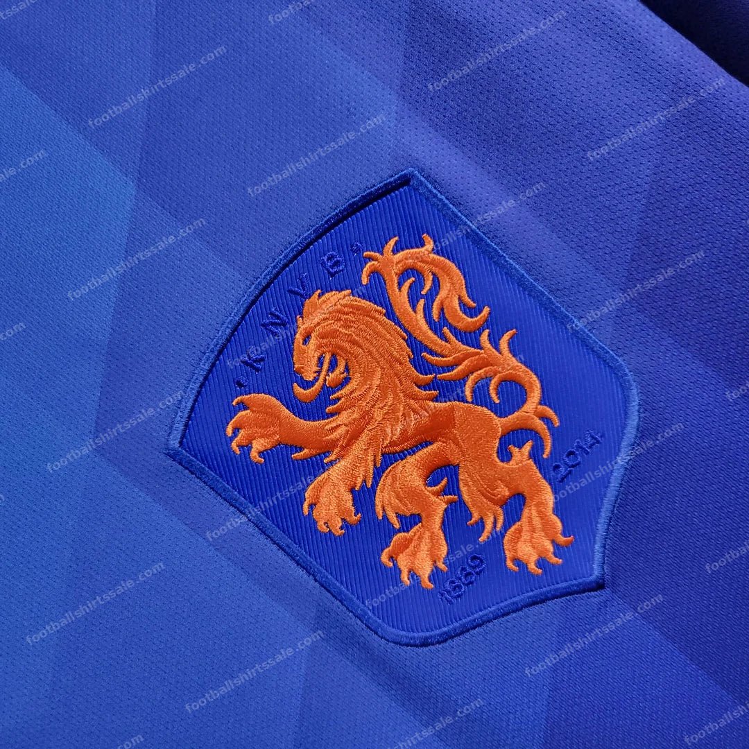 2014 Retro Netherlands Away Football Shirt - Detail 3