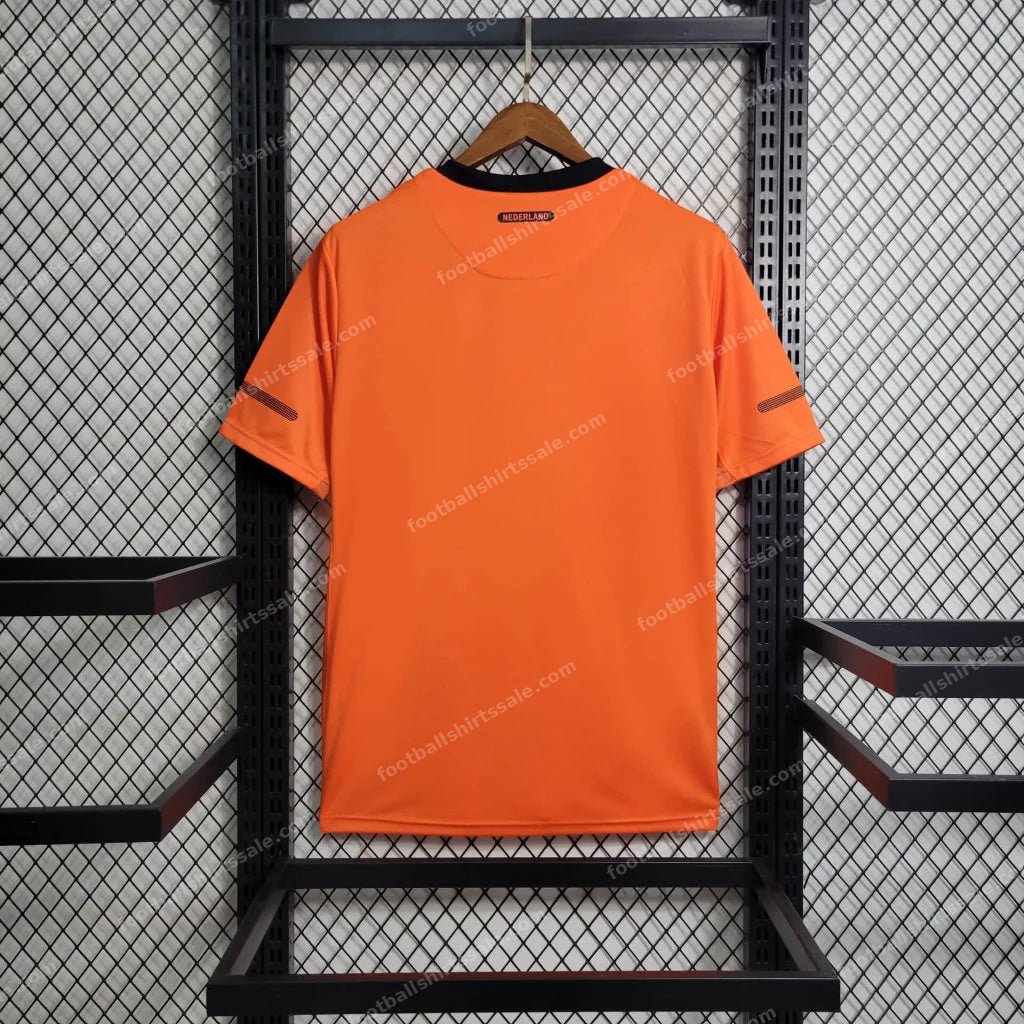 2010 Retro Netherlands Home Football Shirt - Detail 1