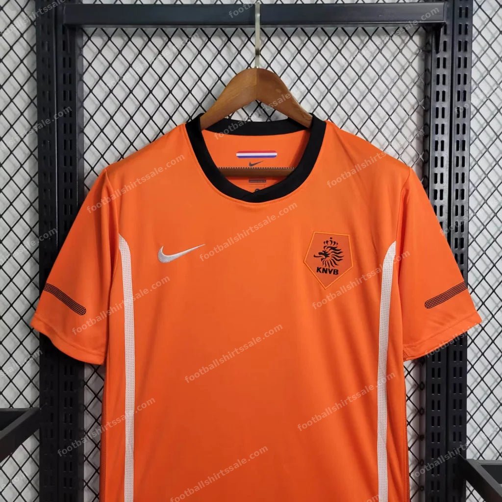 2010 Retro Netherlands Home Football Shirt - Detail 3