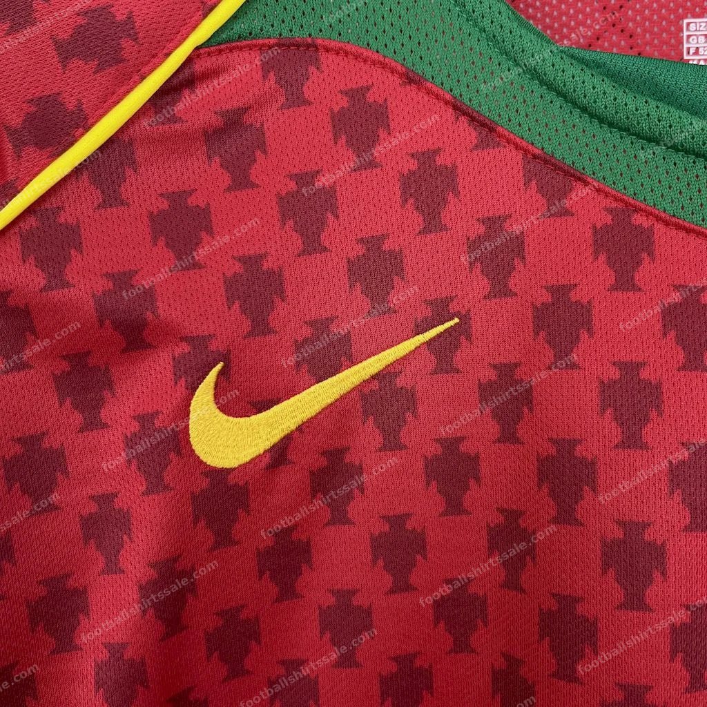 2004 Retro Portugal Home Football Shirt 1:1 Thai Quality - Detail 2