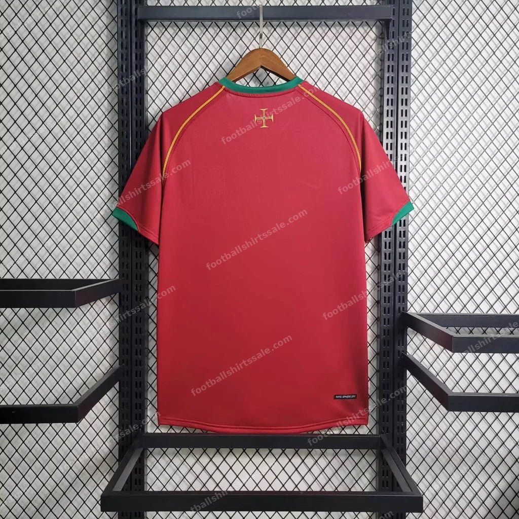 2006 Retro Portugal Home Football Shirt - Detail 1