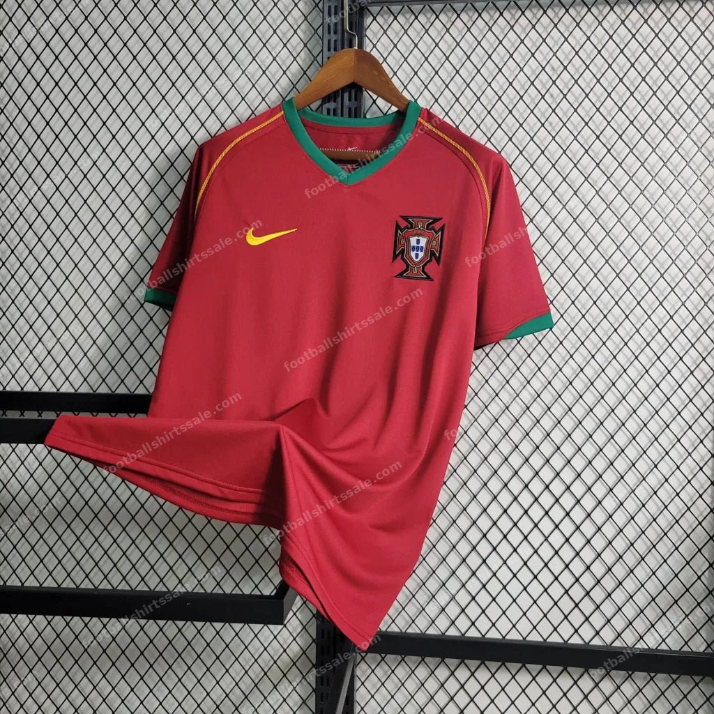 2006 Retro Portugal Home Football Shirt - Detail 2