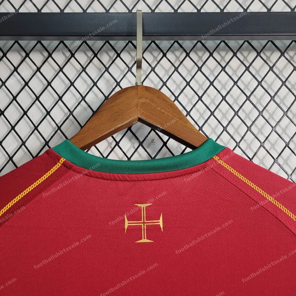2006 Retro Portugal Home Football Shirt - Detail 8