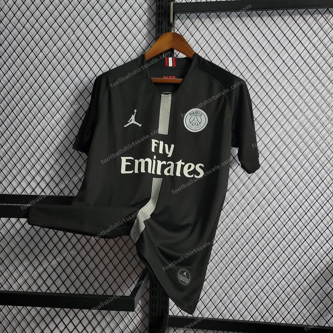 2018/2019 Retro Psg Paris Saint-Germain Black Soccer Jersey - Detail 2