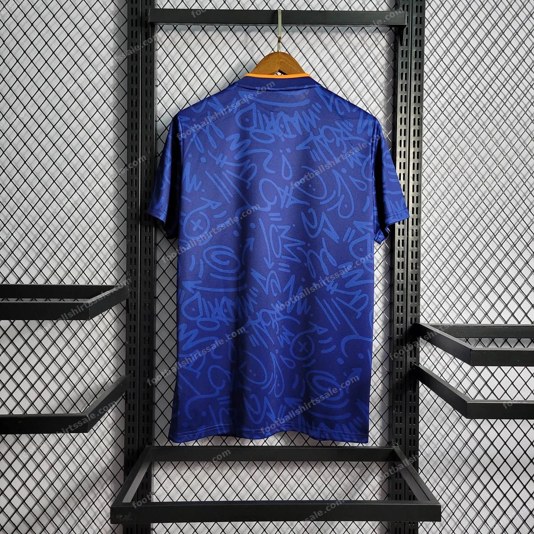 2021/2022 Retro Real Madrid Football Shirt Away - Detail 1