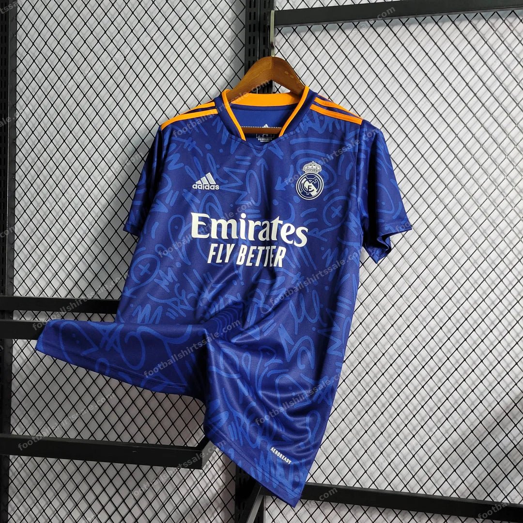 2021/2022 Retro Real Madrid Football Shirt Away - Detail 2