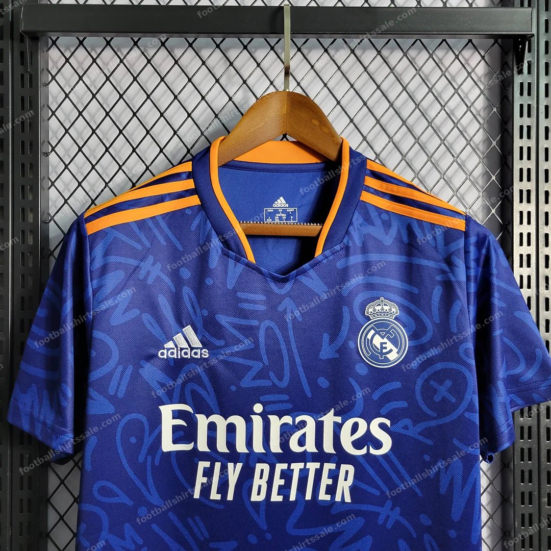 2021/2022 Retro Real Madrid Football Shirt Away - Detail 4