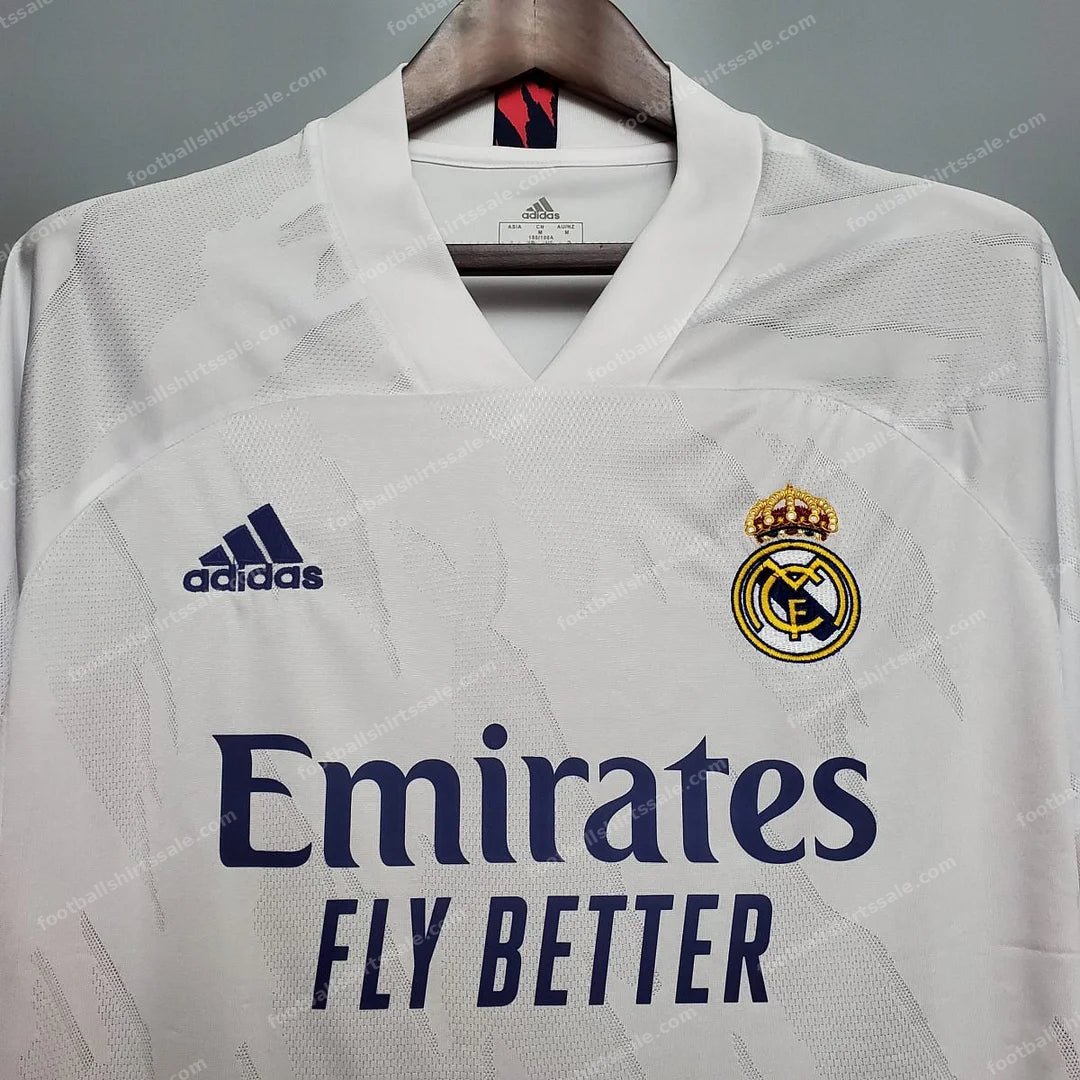 2020/2021 Retro Real Madrid Home Football Shirt - Detail 2