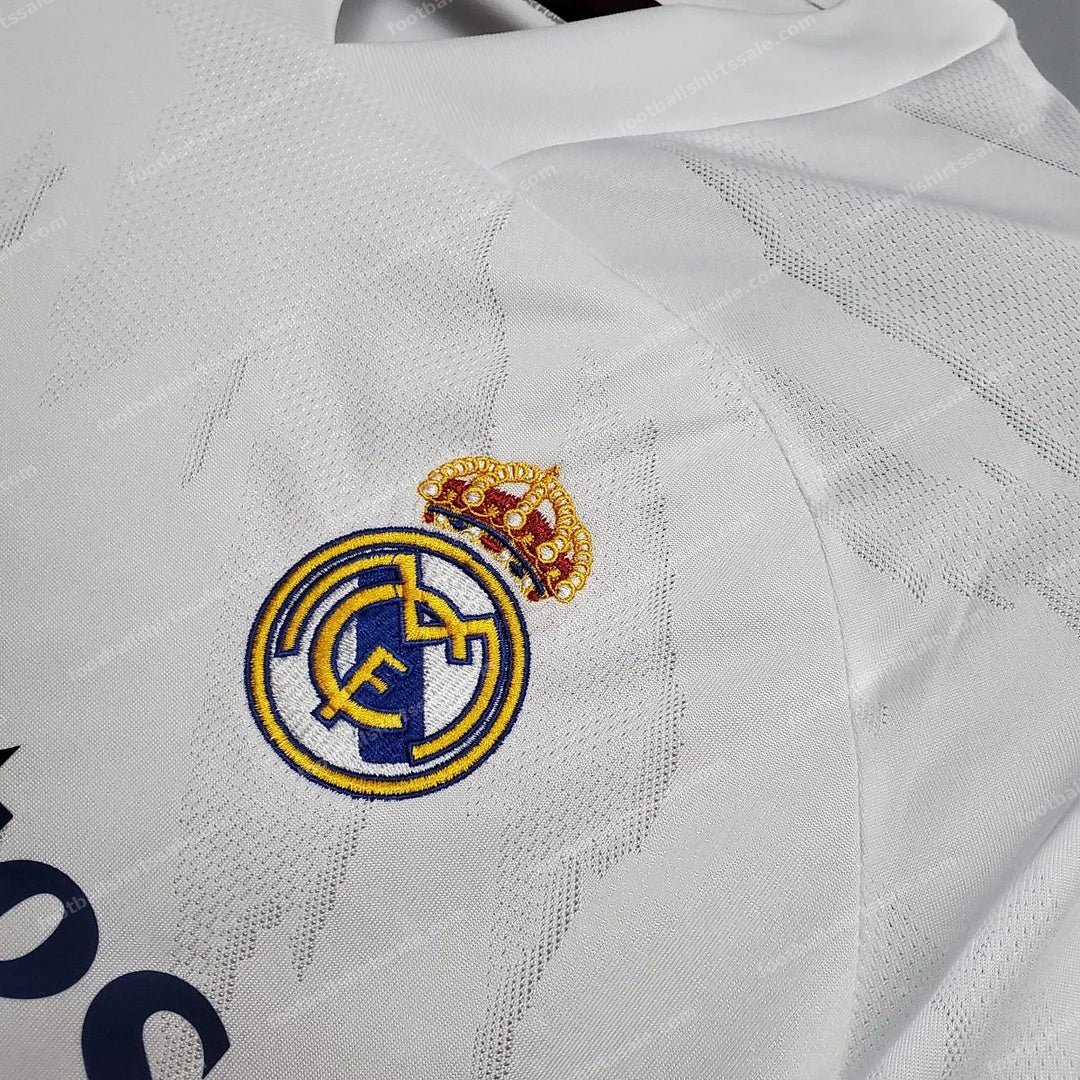 2020/2021 Retro Real Madrid Home Football Shirt - Detail 6