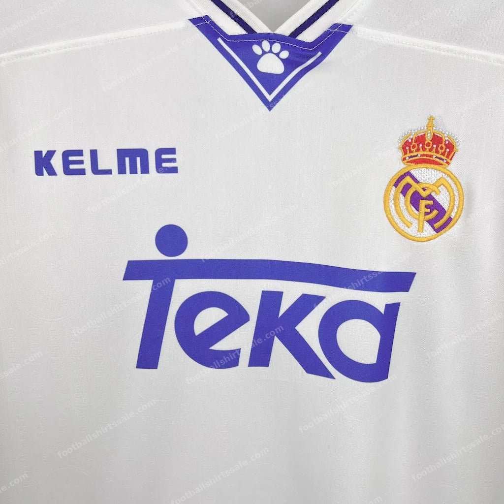 1996/1997 Retro Real Madrid Home Soccer Jersey 1:1 Thai Quality - Detail 4
