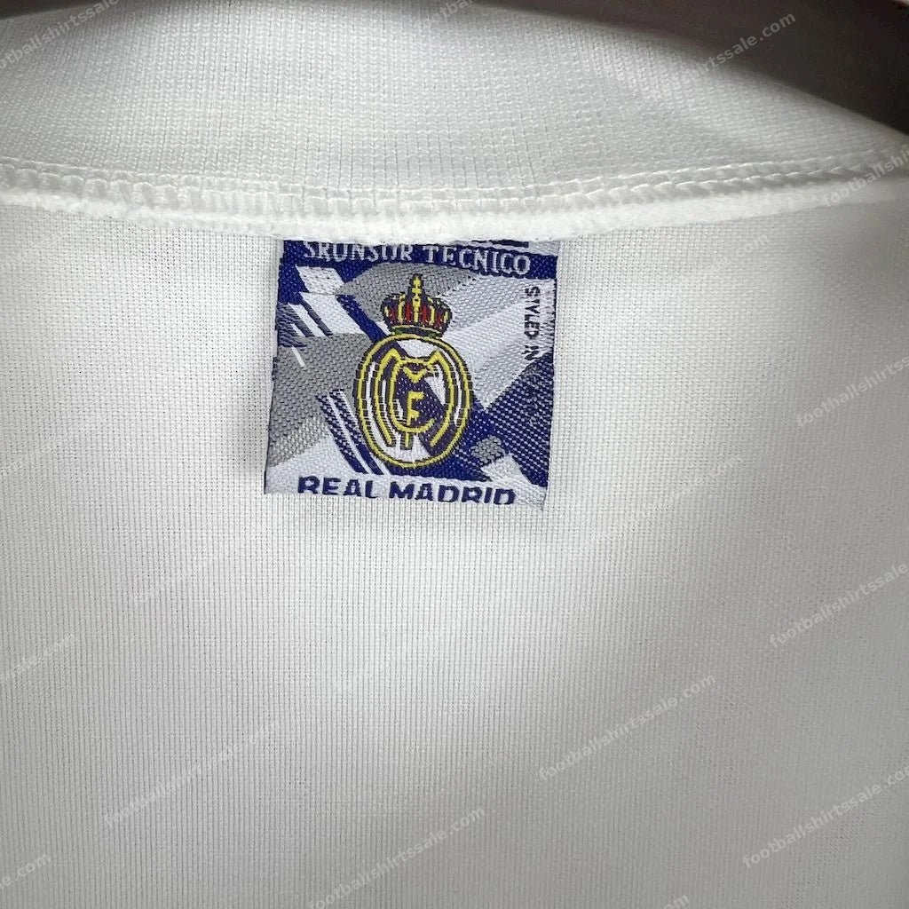 1996/1997 Retro Real Madrid Home Soccer Jersey 1:1 Thai Quality - Detail 5