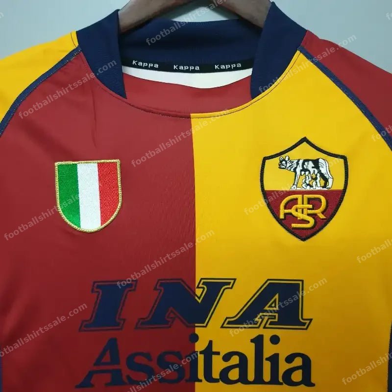 2001/2002 Retro Roma Home Soccer Jersey 1:1 Thai Quality - Detail 2