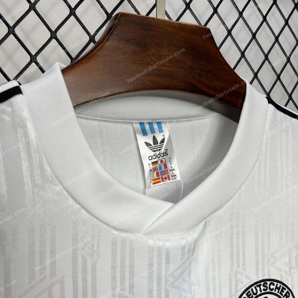 1990 Retro Soccer Jersey Germany Home - Detail 8