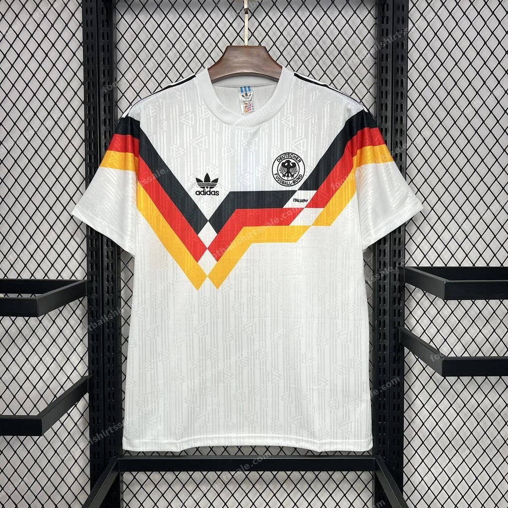 1990 Retro Soccer Jersey Germany Home