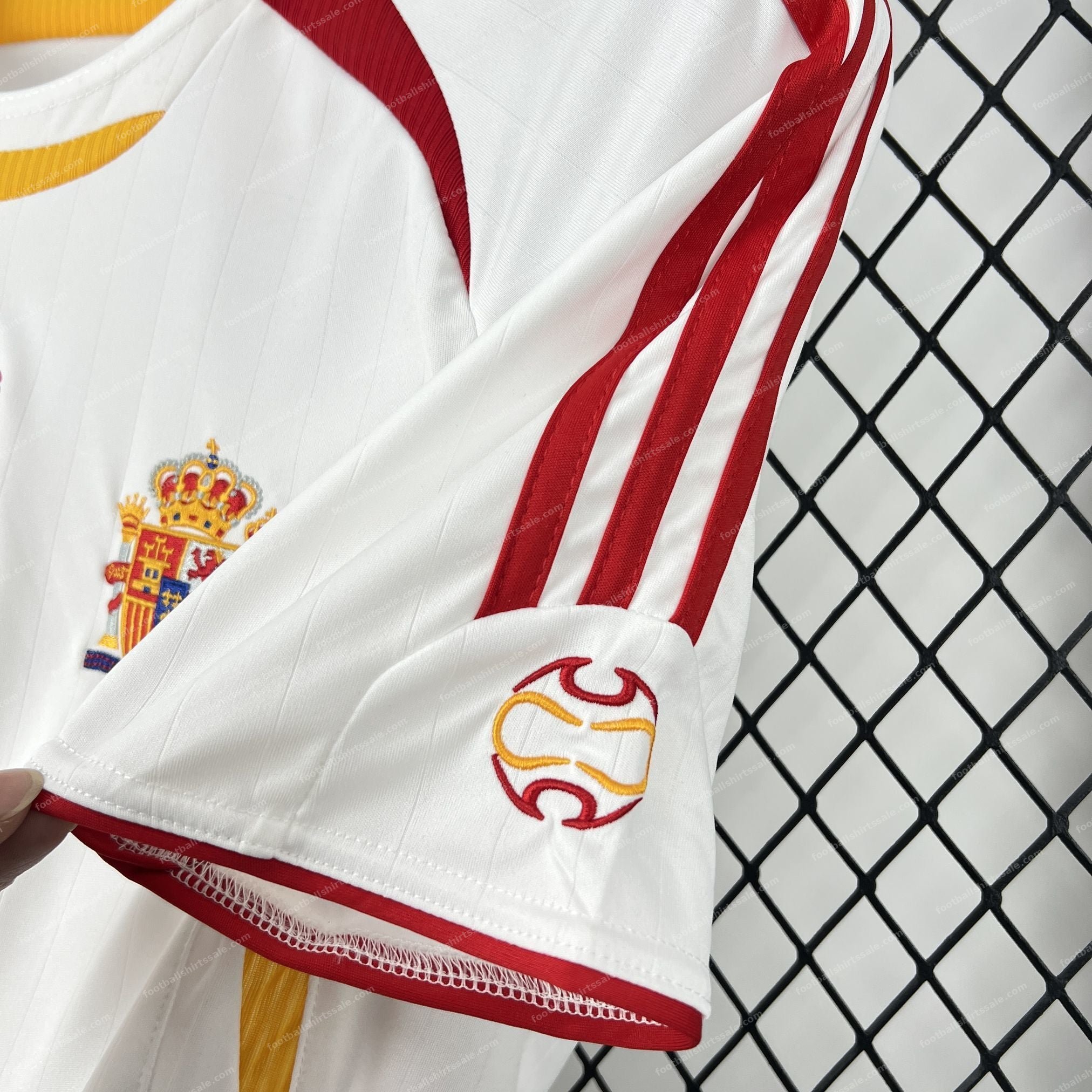 2006 Retro Spain Away Football Shirt - Detail 8