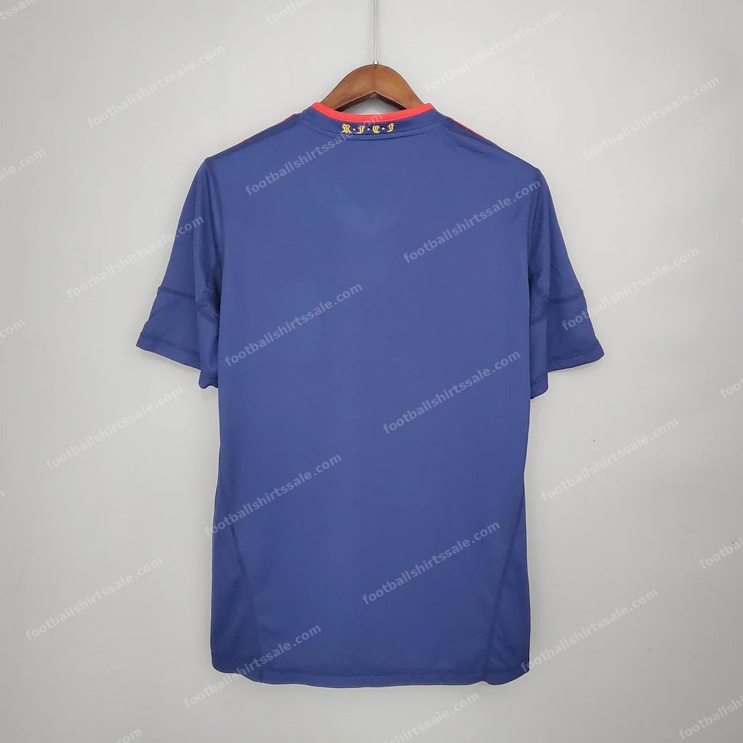 2010 Retro Spain Away Soccer Shirt - Detail 1