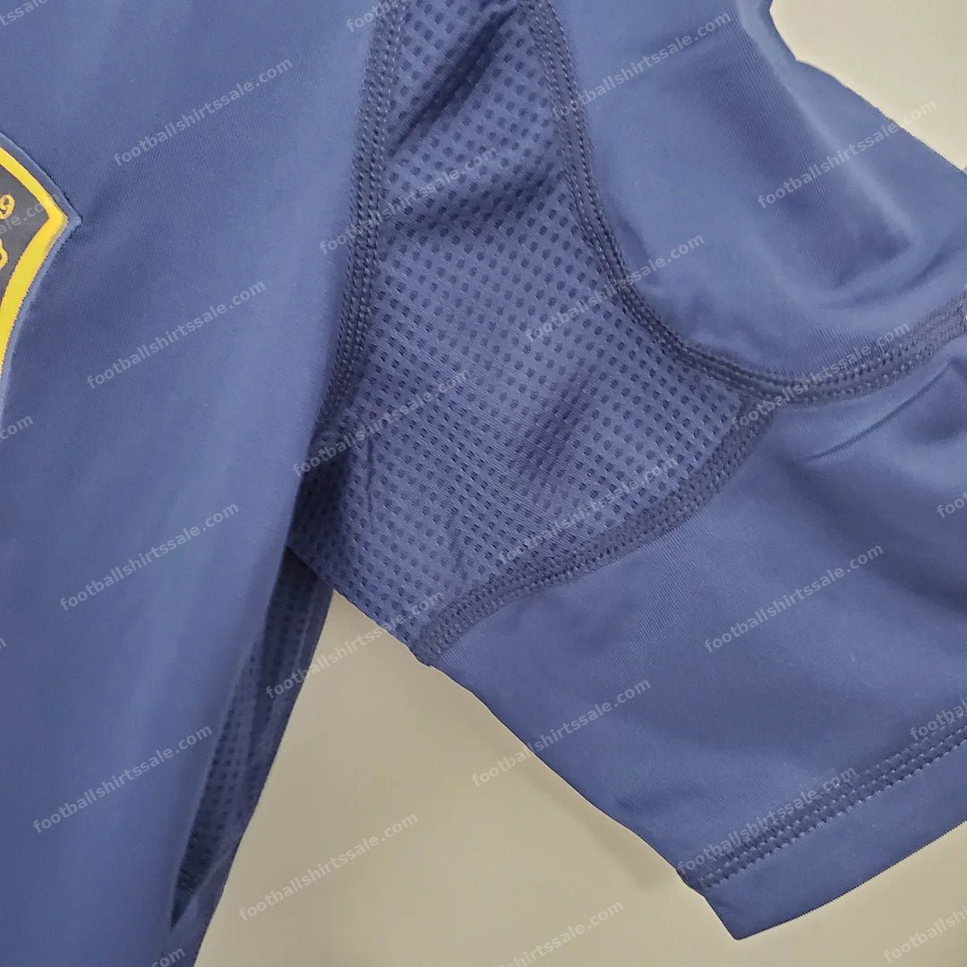2010 Retro Spain Away Soccer Shirt - Detail 5