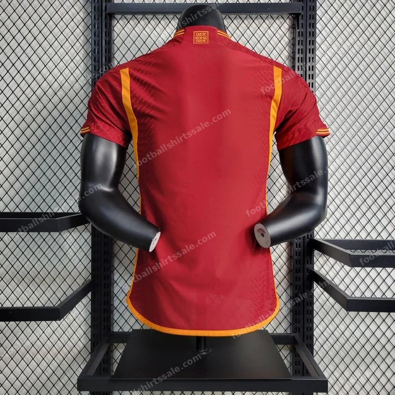 2023/2024 Roma Legacy Home Soccer Jersey 1:1 Thai Quality – Player Version - Detail 1