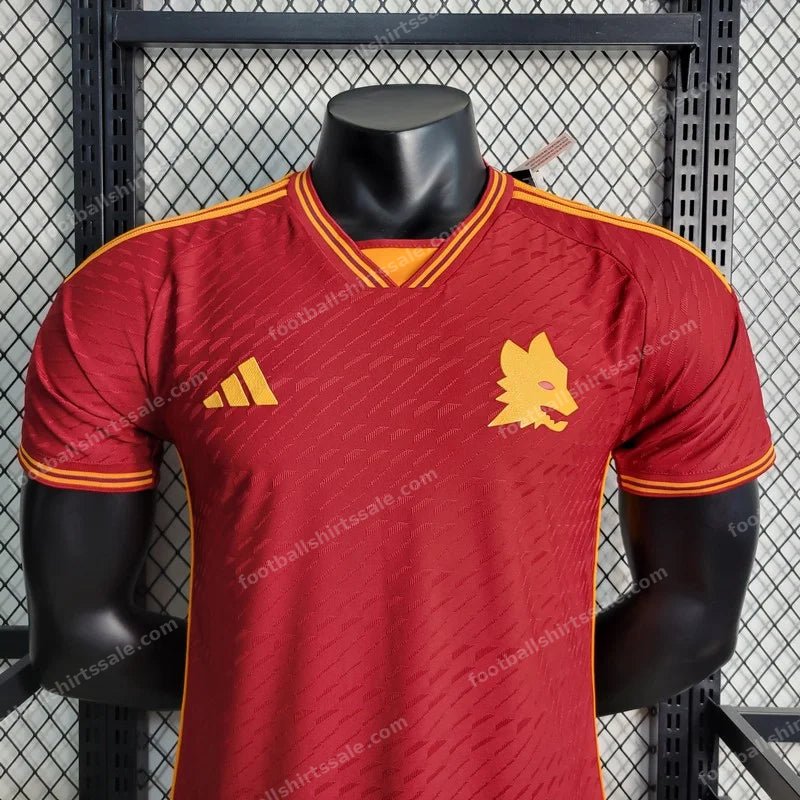 2023/2024 Roma Legacy Home Soccer Jersey 1:1 Thai Quality – Player Version - Detail 4