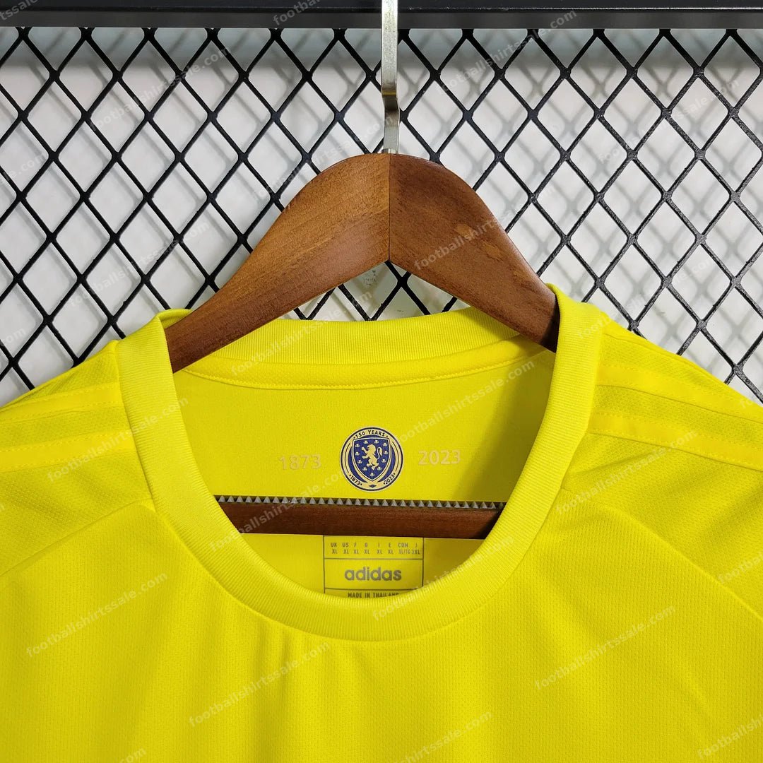 2023 Scotland Goalkeeper Yellow Football Shirt - Detail 3