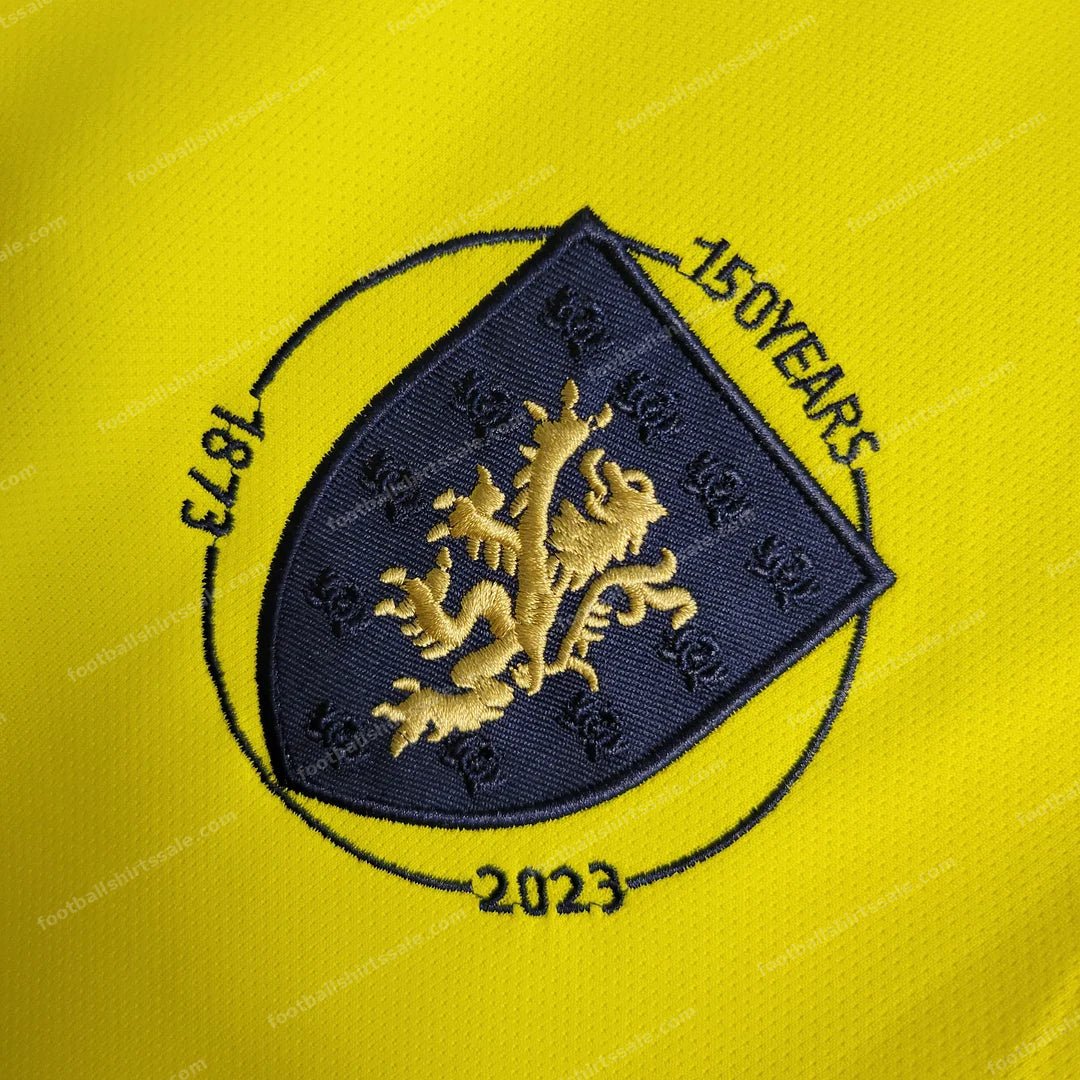 2023 Scotland Goalkeeper Yellow Football Shirt - Detail 6