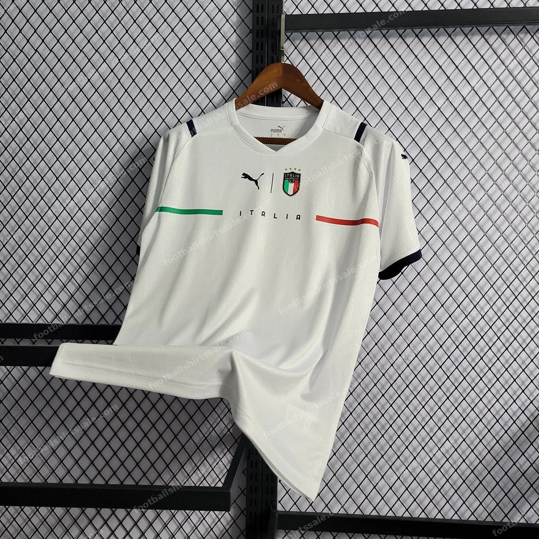 Soccer Shirt Italy 2021 White Away - Detail 3
