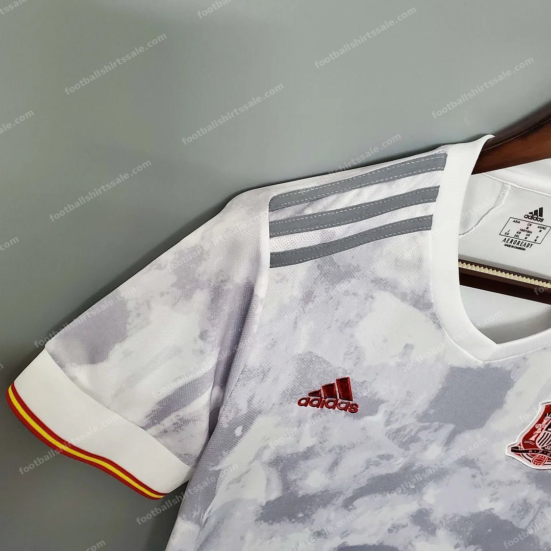 Soccer Shirt Spain 2020 White Away - Detail 2