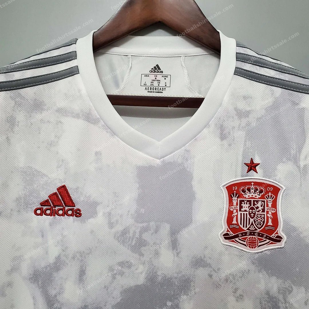 Soccer Shirt Spain 2020 White Away - Detail 3