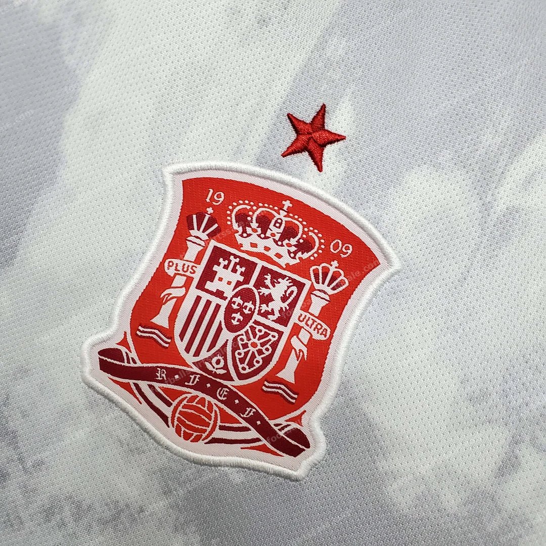 Soccer Shirt Spain 2020 White Away - Detail 6