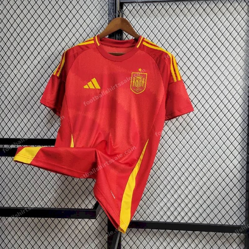 2024 Spain Home Football Shirt - Detail 2