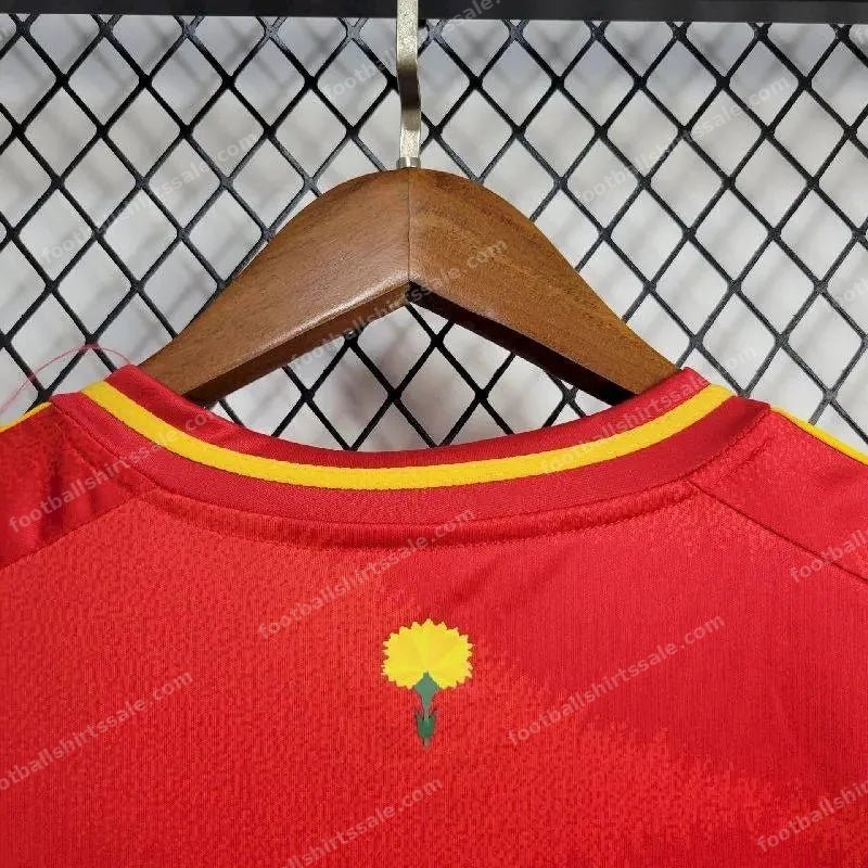 2024 Spain Home Football Shirt - Detail 5