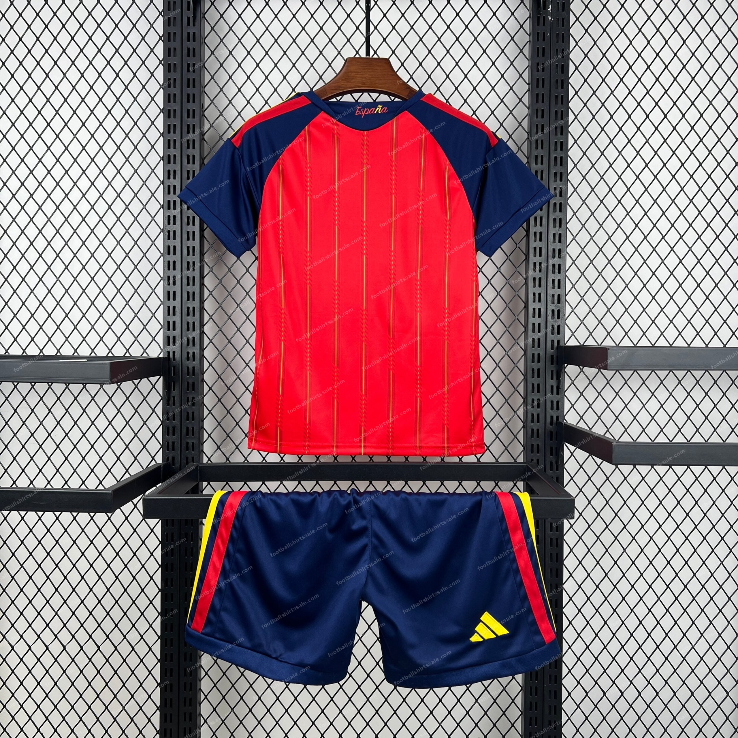 2026 Spain Home World Cup Football Shirt Kids Size - Detail 1