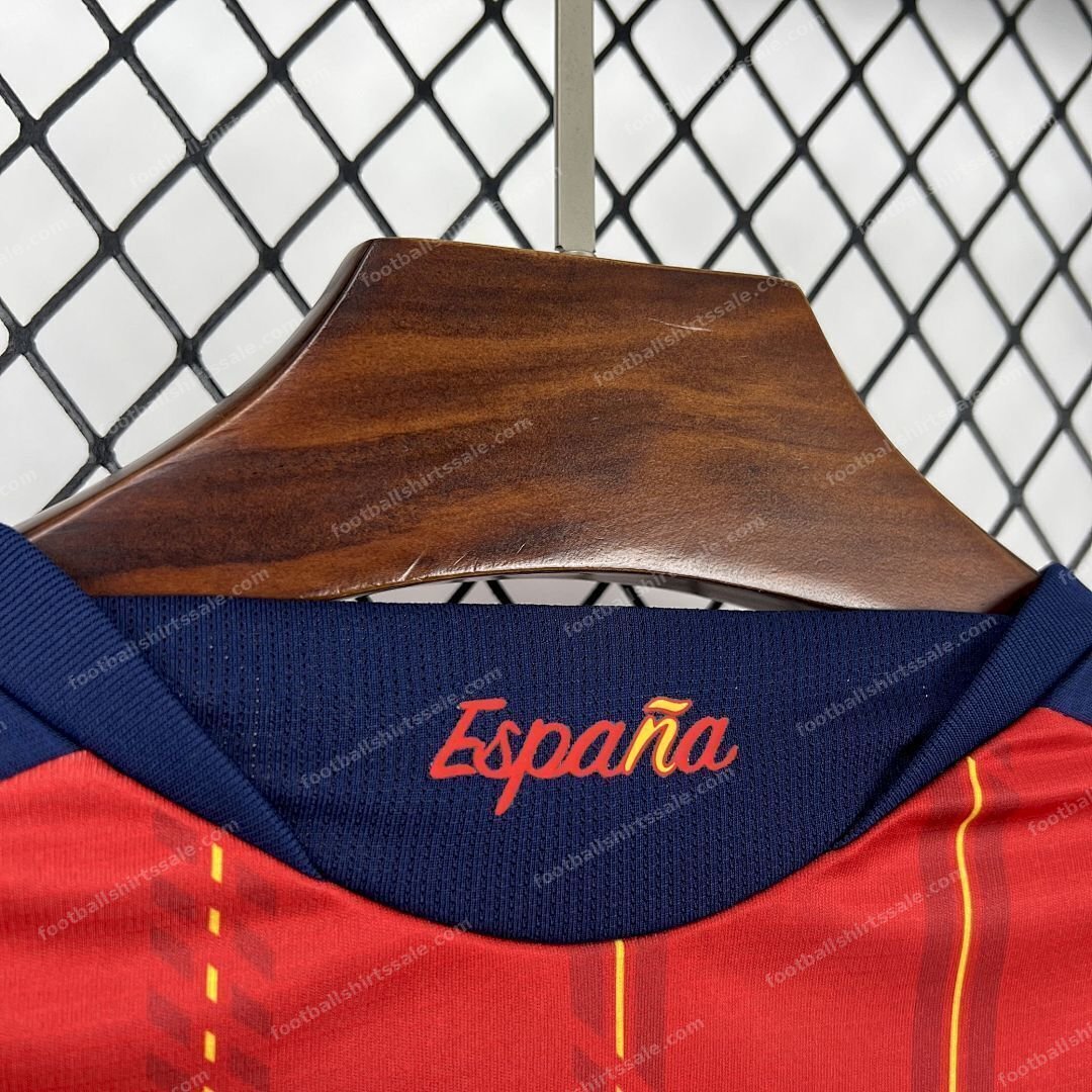 2026 Spain Home World Cup Football Jersey - Detail 4