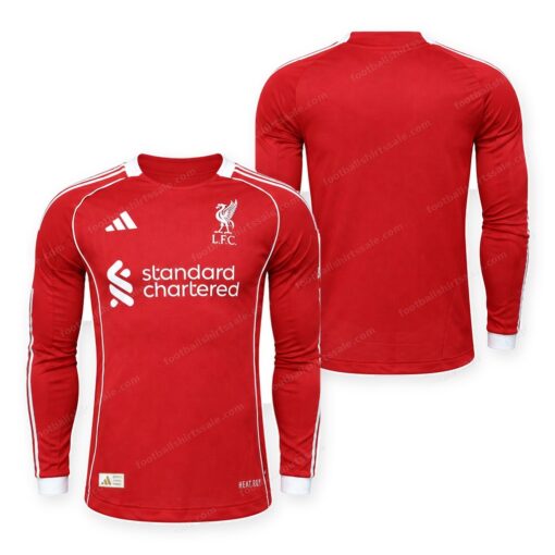 Liverpool Home Long Sleeve Football Shirt 25/26