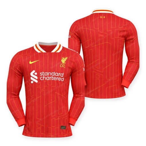 Liverpool Home Long Sleeve Player Version Football Shirt 24/25