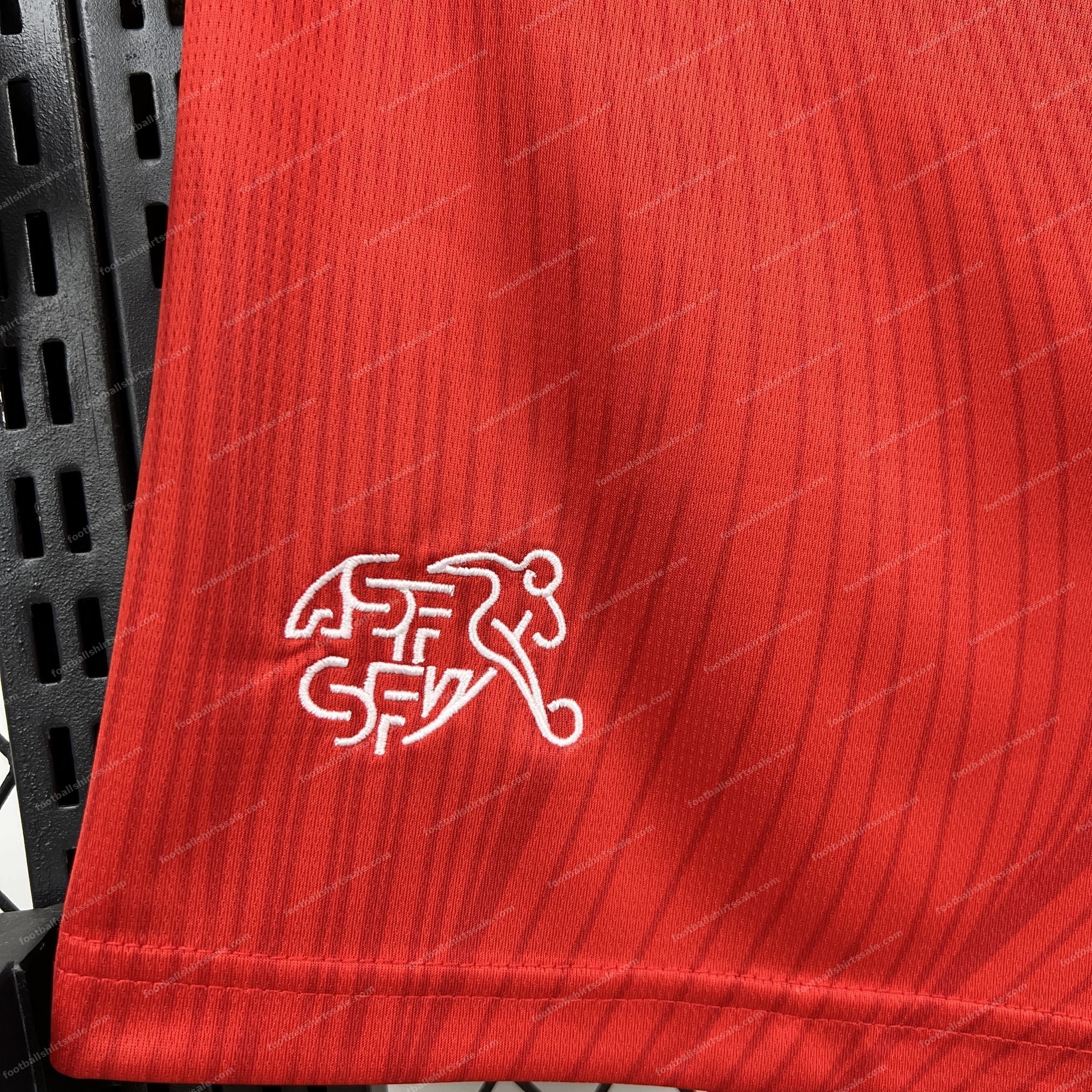 2026 Switzerland Home World Cup Shorts - Detail 3
