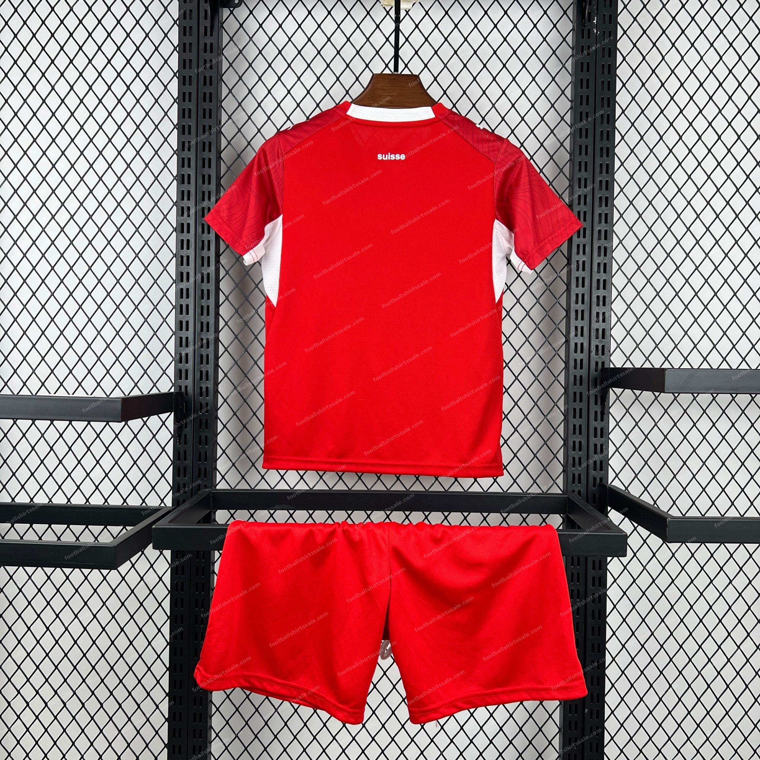 2026 Switzerland Home World Cup Football Jersey Kids Size - Detail 5