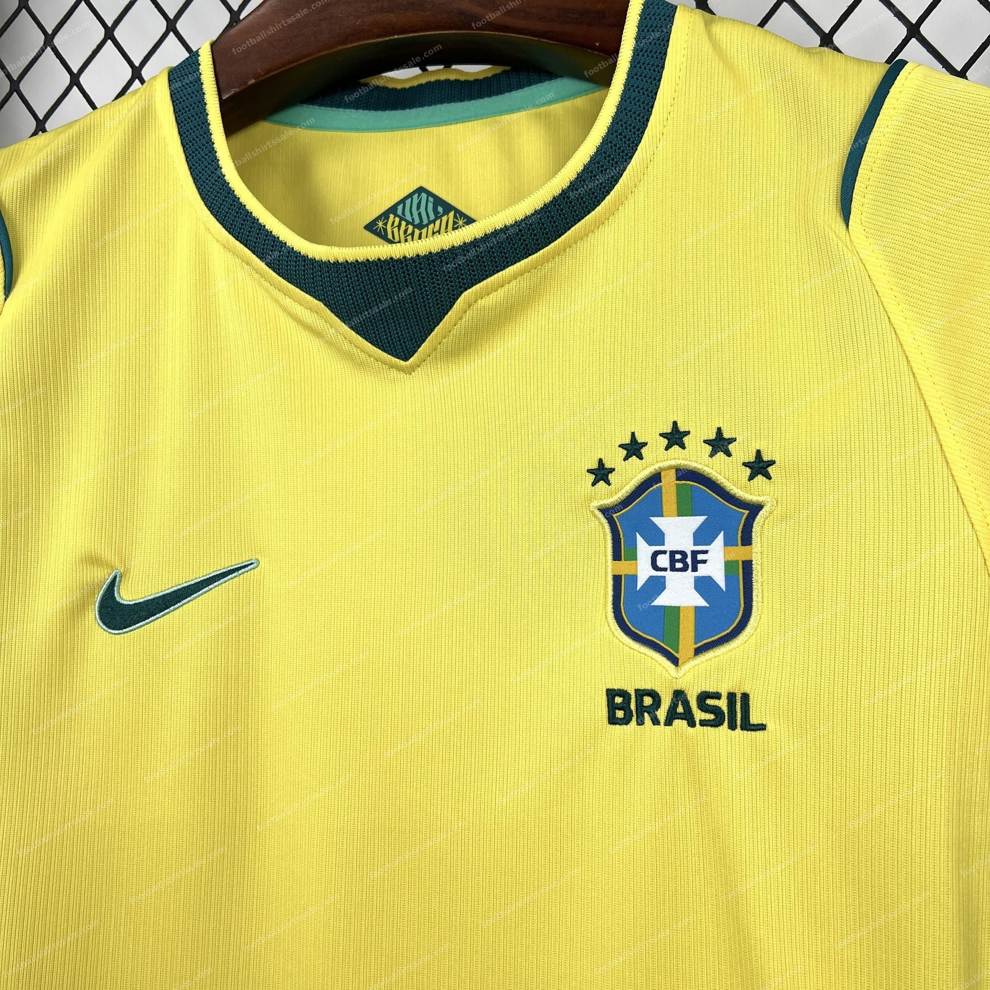 Womens 2026 Brazil Home World Cup Jersey - Detail 5